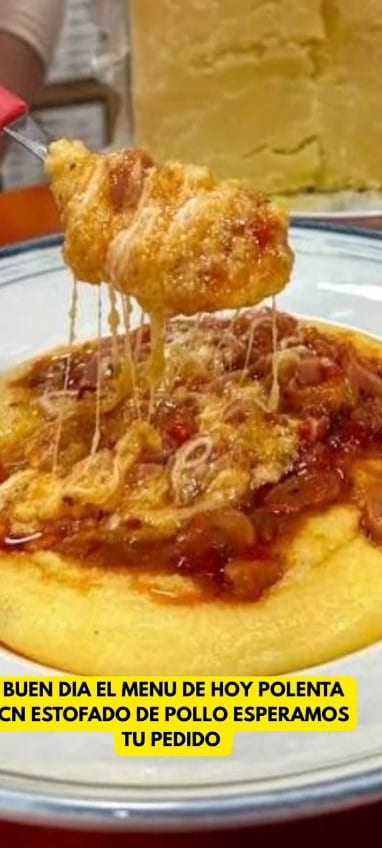 Rotisería La Familia — Polenta con estofado de pollo